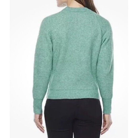 Worthington Petites Crew Neck Sweater Womens Size PL Top Jade Cut Out Detail NEW - Picture 4 of 11